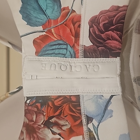 NWT Cacique Comfort Bliss Lightly Lined Full Coverage White Floral Bra 44DDD - Picture 11 of 11